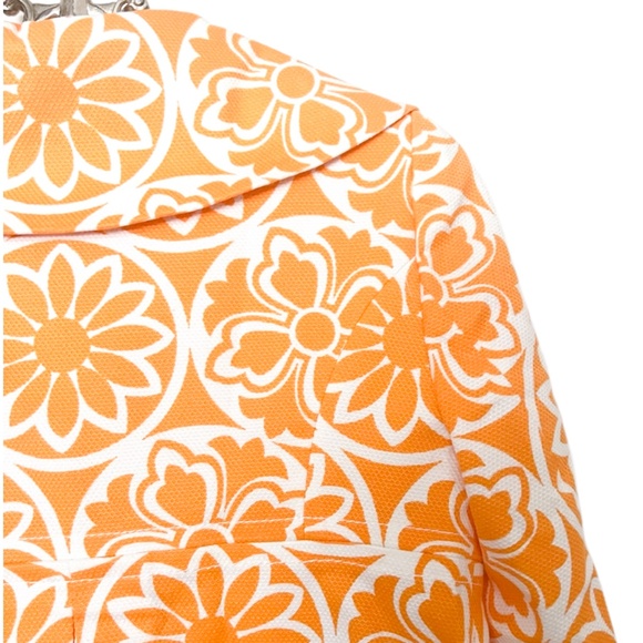 Lisa Spagnolii Short  3/4 Sleeve Orange Jacket Size S - Picture 13 of 16